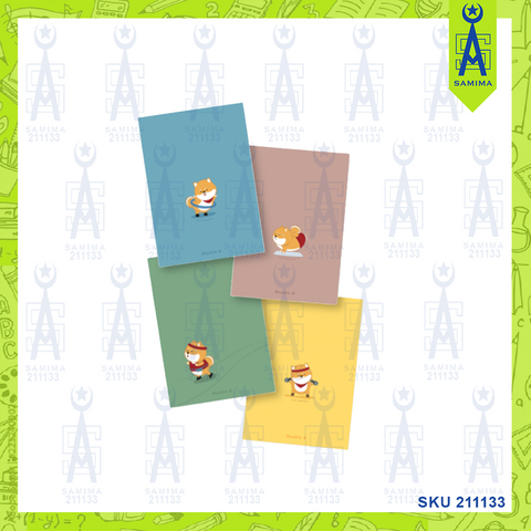 DOUBLE A BIG MIX COLOUR A5 ANIMALS NOTEBOOK
