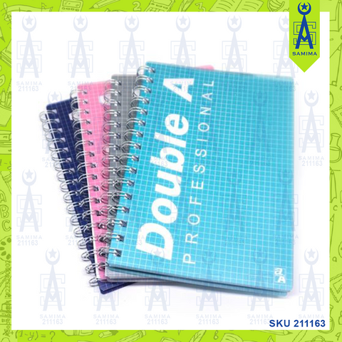 DOUBLE A SPOTING COLOUR H/C NOTE BOOK A5