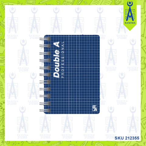 DOUBLE A PROF SPIRAL CHECKED NOTEBOOK A6 100 SHT