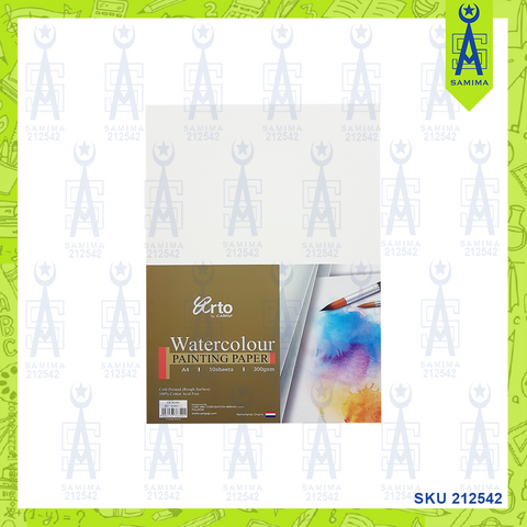ARTO WATER COLOUR PAINTING PAPER A4 300G 10'S36348