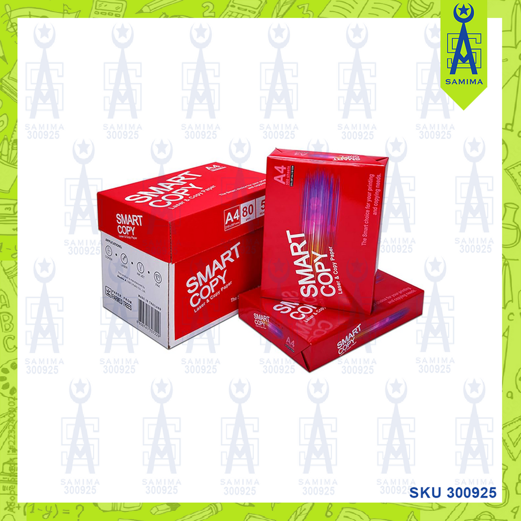 SMART COPY A4 PHOTOCOPY PAPER 80 GSM 500 S Samima smart-copy-a4-photocopy-paper-80-gsm-500-s-samima