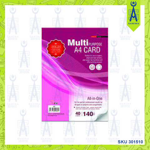 UNI S89 MULTI PURPOSE CARD A4 140GSM 40'S