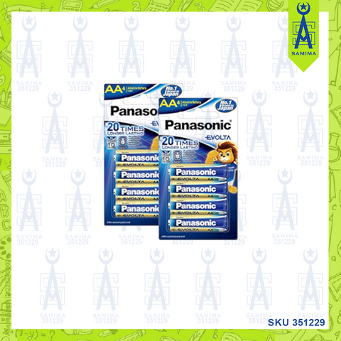 PANASONIC AA EVOLTA BATTERY 4'S / CARD