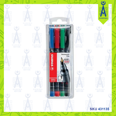 STABILO OHP UNIVERSAL MARKER PEN SET 4 'S