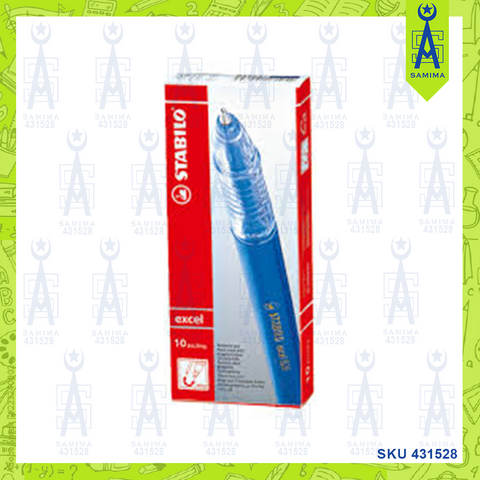 STABILO PEN 10'S BLUE