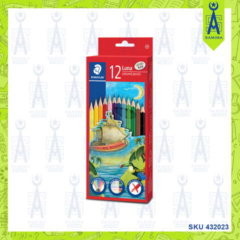 STEADTLER LUNA PERMANENT COLOUR PENCIL LONG 12'S