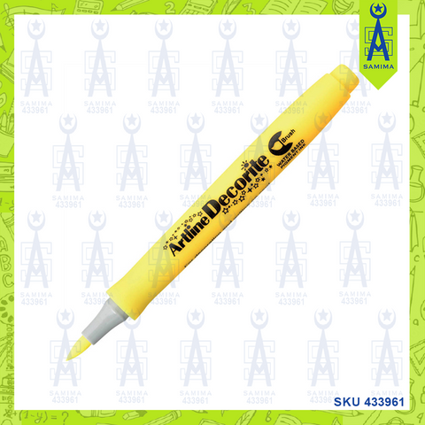 ARTLINE DECORITE BRUSH MARKER YELLOW