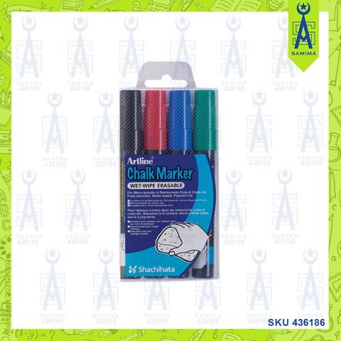 ARTLINE CHALK MARKER SET 1 4'S / PACK