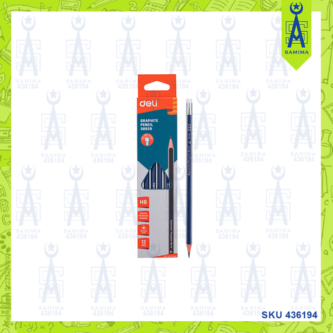 DELI 38039 GRAPHITE PENCIL HB 12'S / BOX