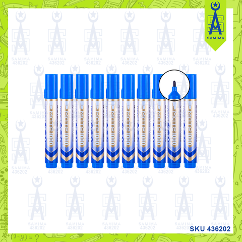 DELI U008-BL MATTE 1000 WHITE BOARD MARKER BLUE