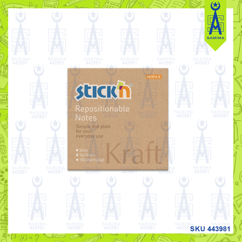 HOPAX STICK'N NOTES E383 76X76MM