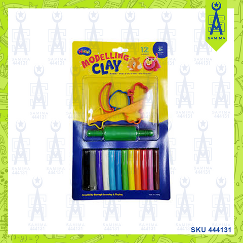 NIKKI 12 COLOUR MODELLING CLAY LS-16A