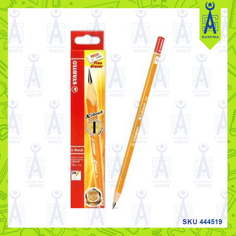 STABILO X-SHOCK TRINGULAR 2B PENCIL 12'S