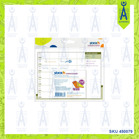 HOPAX STICK 'N SCHEDULE NOTES 150 X 203MM