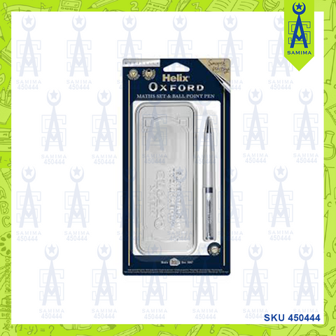 HELIX 899718 OXFORD MATHS SET & BALLPOINT PEN