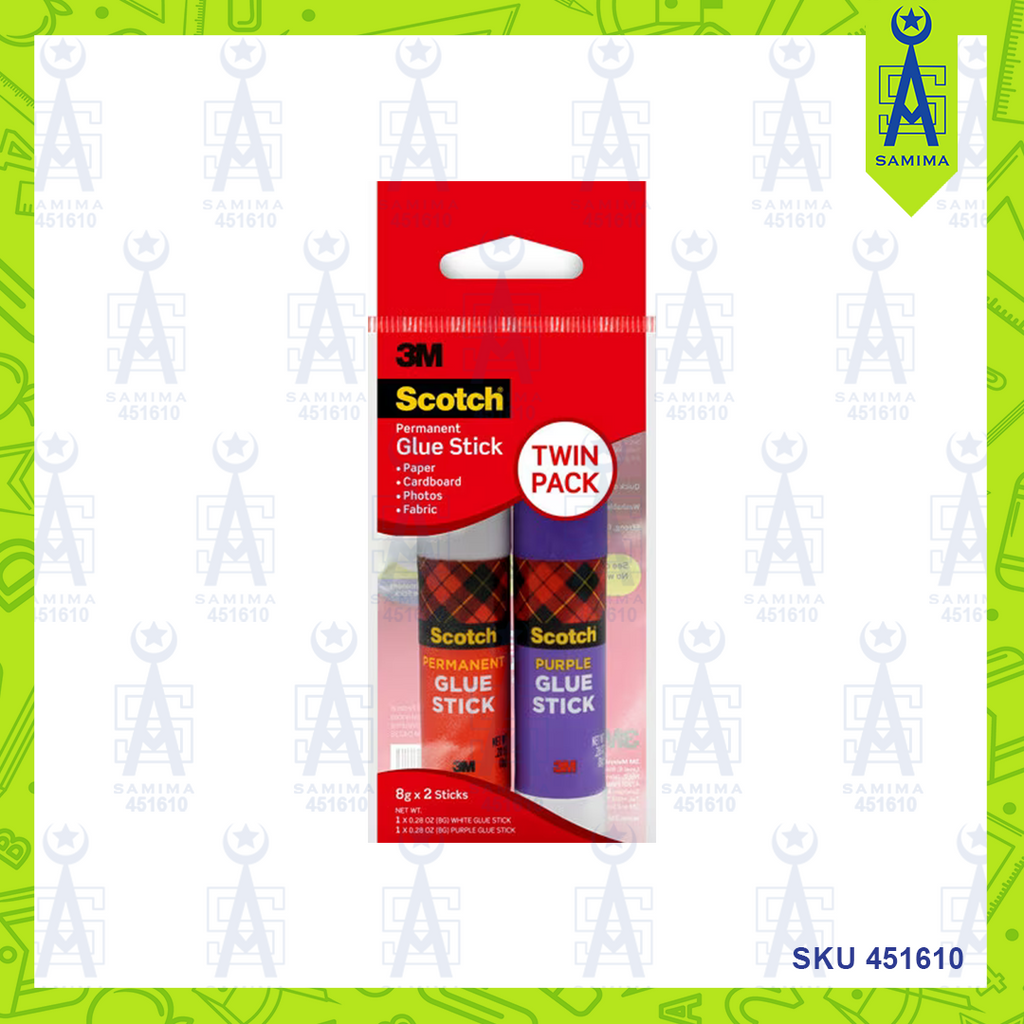 3M™ Scotch® Glue Stick Twin Pack, 8G x 2, 24 Each/Case