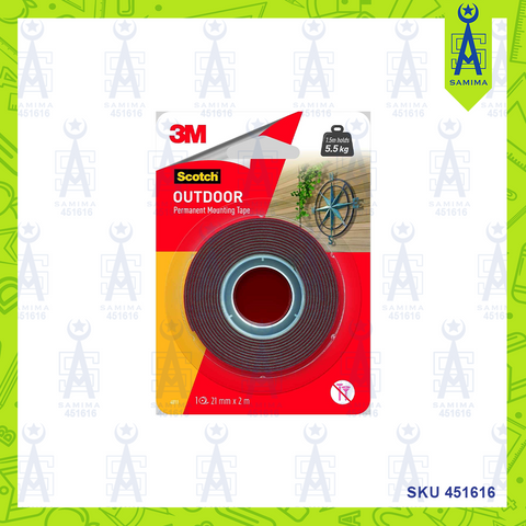 3M SCOTCH OUTDOOR MOUNTING TAPE 21MM X 4M 4011