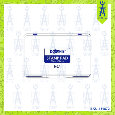DOLPHIN STAMP PAD NO-4 BLUE