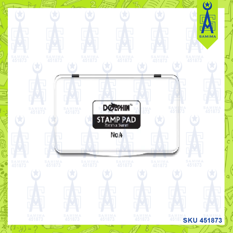 DOLPHIN STAMP PAD NO-4 BLACK