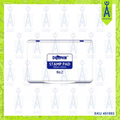 DOLPHIN STAMP PAD NO-2 BLUE