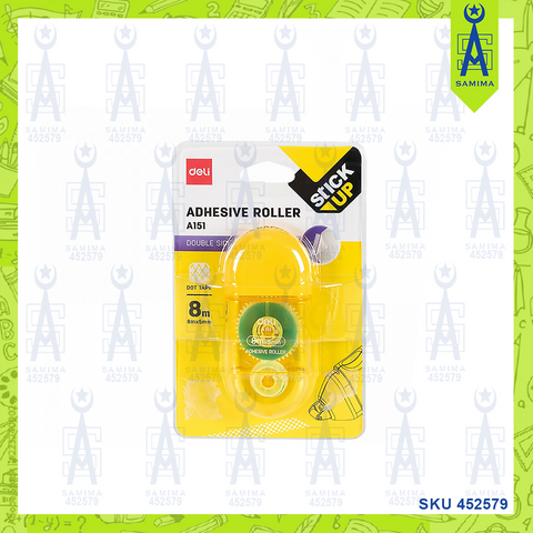 DELI A151 ADHESIVE ROLLER 5MM X 8M / CARD