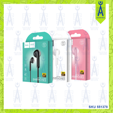 HOCO M39 RHYME SOUND EARPHONES WITH MICROPHONE