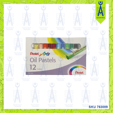 PENTEL ARTS OIL PASTELS 12 COLOURS PHN-12