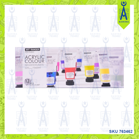ART RANGERS FEA1222T ACRYLIC COLOUR 12 X 22ML