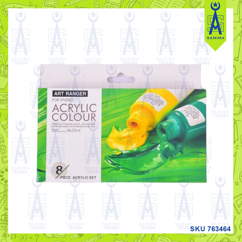 ART RANGERS FEA0822T-R ACRYLIC COLOUR 8 X 22ML