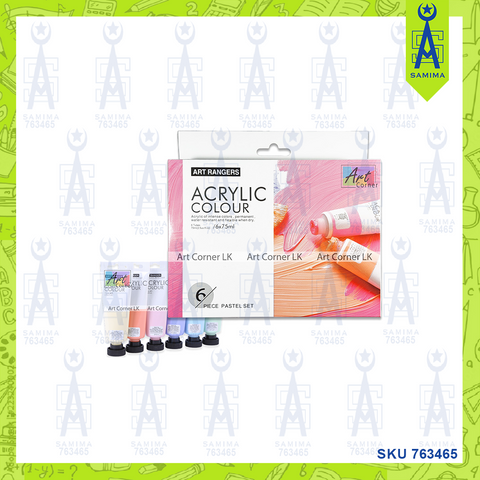 ART RANGERS ACRYLIC PASTEL COLOUR 6 X 75ML