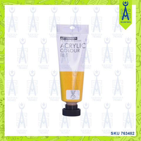 ART RANGER ACRYLIC COLOUR TUBE 75ML GOLD