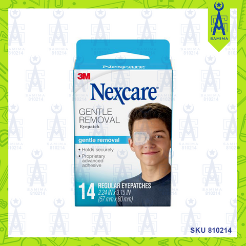 3M NEXCARE GENTLE REMOVAL REGULAR EYEPATCHES 14'S