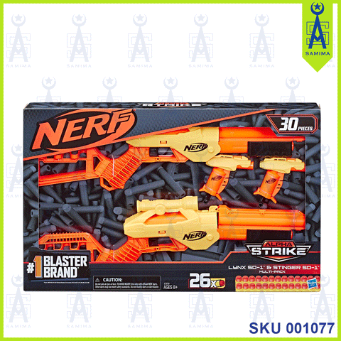 HB NERF ALPHA STRIKE LYNX SD-17 STINGER SD GUN