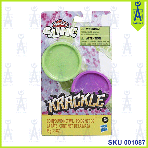 HB PLAY-DOH SLIME KRACKLE 2'S/CARD E8811/E8788