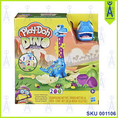 HB PLAY-DOH F1503 GROWIN TALL BRONTO