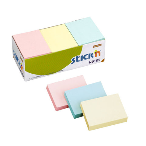 Hopax Stick'n NOTES Regular Notes Pastel 1.5"x2"