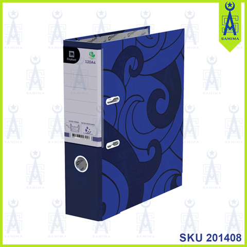 ELEPHANT FILE 120A4 3'' COVER DESIGN 120A4 BLUE