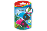 KEYROAD PARROT DESIGN ERASER KR971386 2'S / CARD