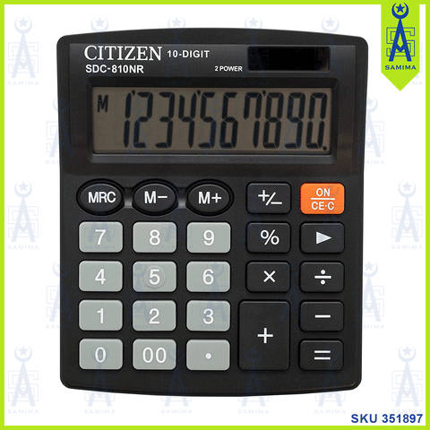 CITIZEN CALCULATOR 10DIGIT SDC-810BN