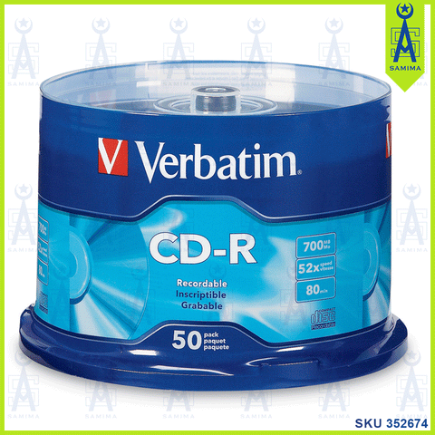 VERBATIM CD-R 700 MB 52X 80 MIN 50 PCS /PKT