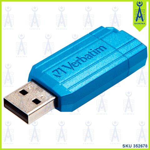 VERBATIM PINSTRIPE USB DRIVE 8 GB BLUE