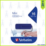 VERBATIM MINI USB DRIVE 16 GB BLUE