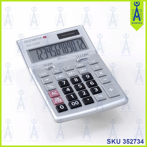 OLYMPIA DESKTOP CALCULATOR 12 DIGIT SX-120S*