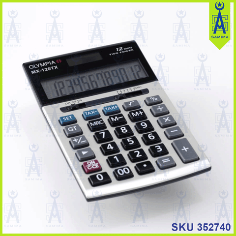 OLYMPIA DESKTOP CALCULATOR 12 DIGIT MX-120TX