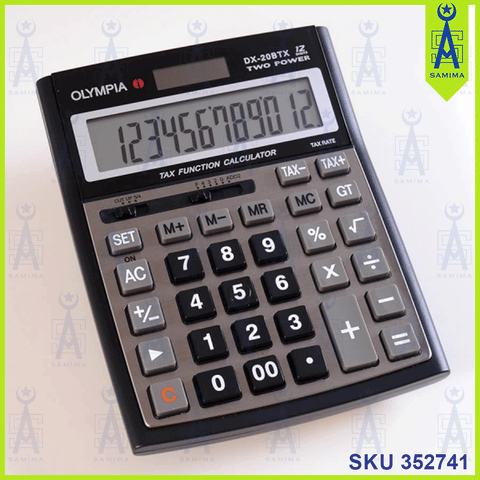 OLYMPIA DESKTOP CALCULATOR 12 DIGIT DX-20BTX