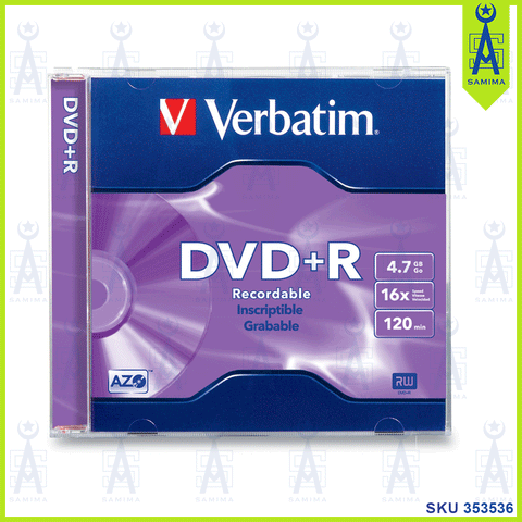 VERBATIM  DVD + R RECO 4.7GB 16X 120MIN 1 PCS