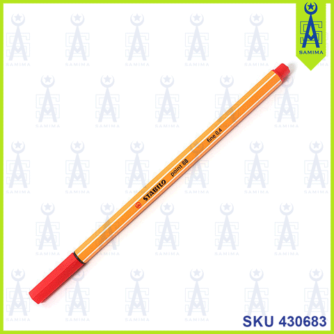 STABILO POINT 88 FINE 0.4 RED PEN