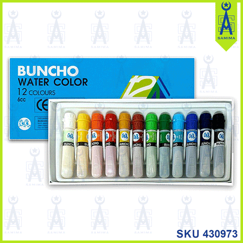 BUNCHO WATER COLOUR 12 COL. 6CC