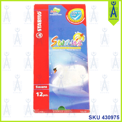 STABILO SWANS PREMIUM COLOUR PENCIL LONG1867B 12'S