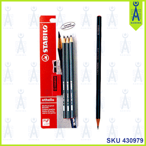 STABILO PENCIL+ERASER 282BL6